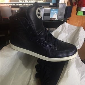 Gucci Navy Marine Blue Hi-Top Sneakers Sz 13 🔥🔥